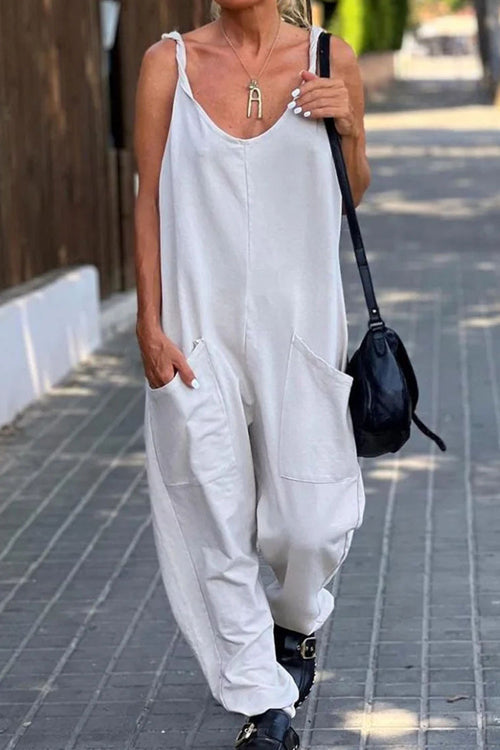 Solène - Lniany kombinezon