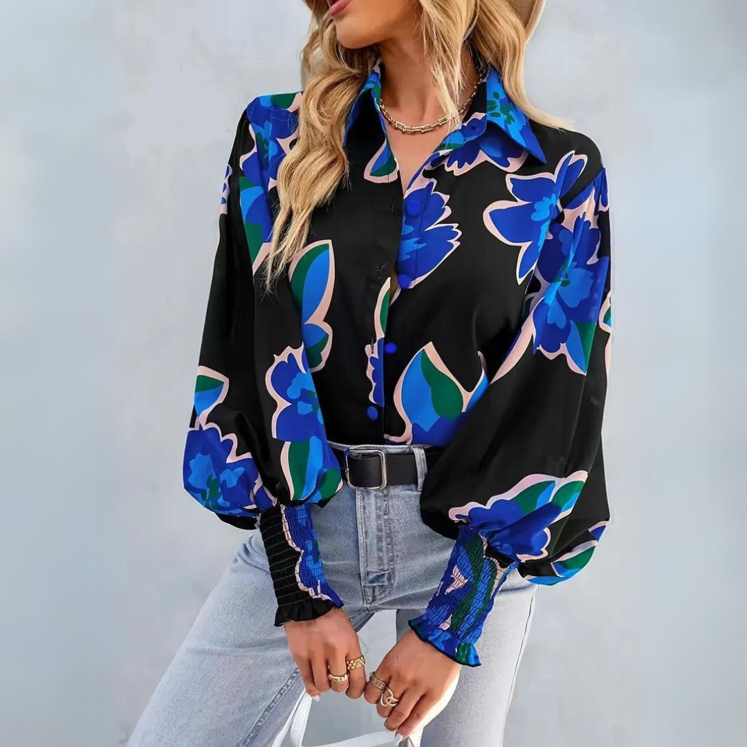 Miriam - Elegancka bluzka damska w kwiaty