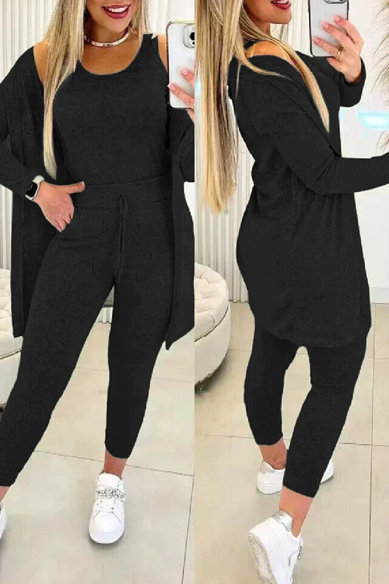 Erica - Stylowy 3-częściowy zestaw jesienny dla kobiet