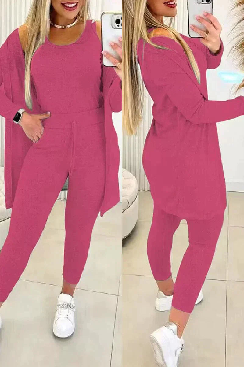 Erica - Stylowy 3-częściowy zestaw jesienny dla kobiet