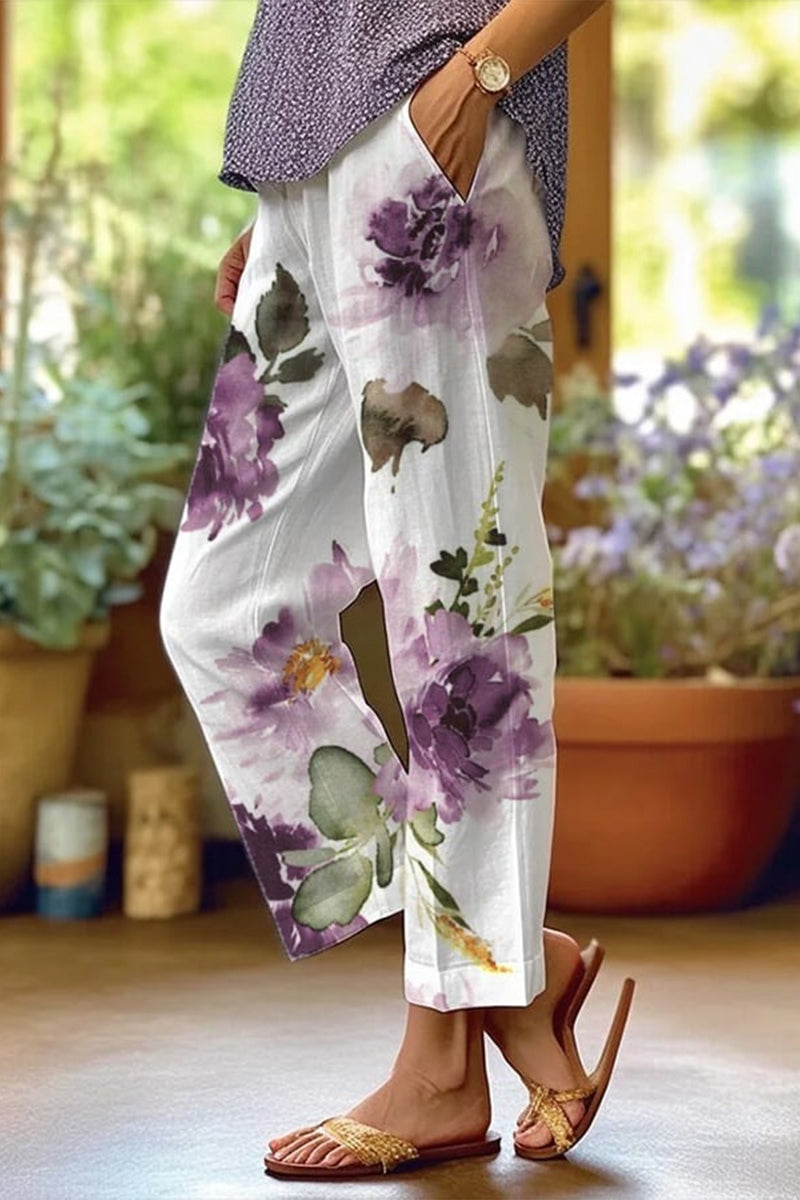 Stroje kąpielowe Floral Patchwork Loose Mid Waist Straight Full Print (6 kolorów)