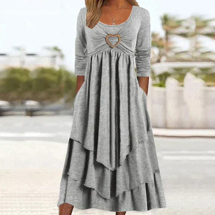Fleur - Elegancka sukienka wieczorowa w prostym stylu