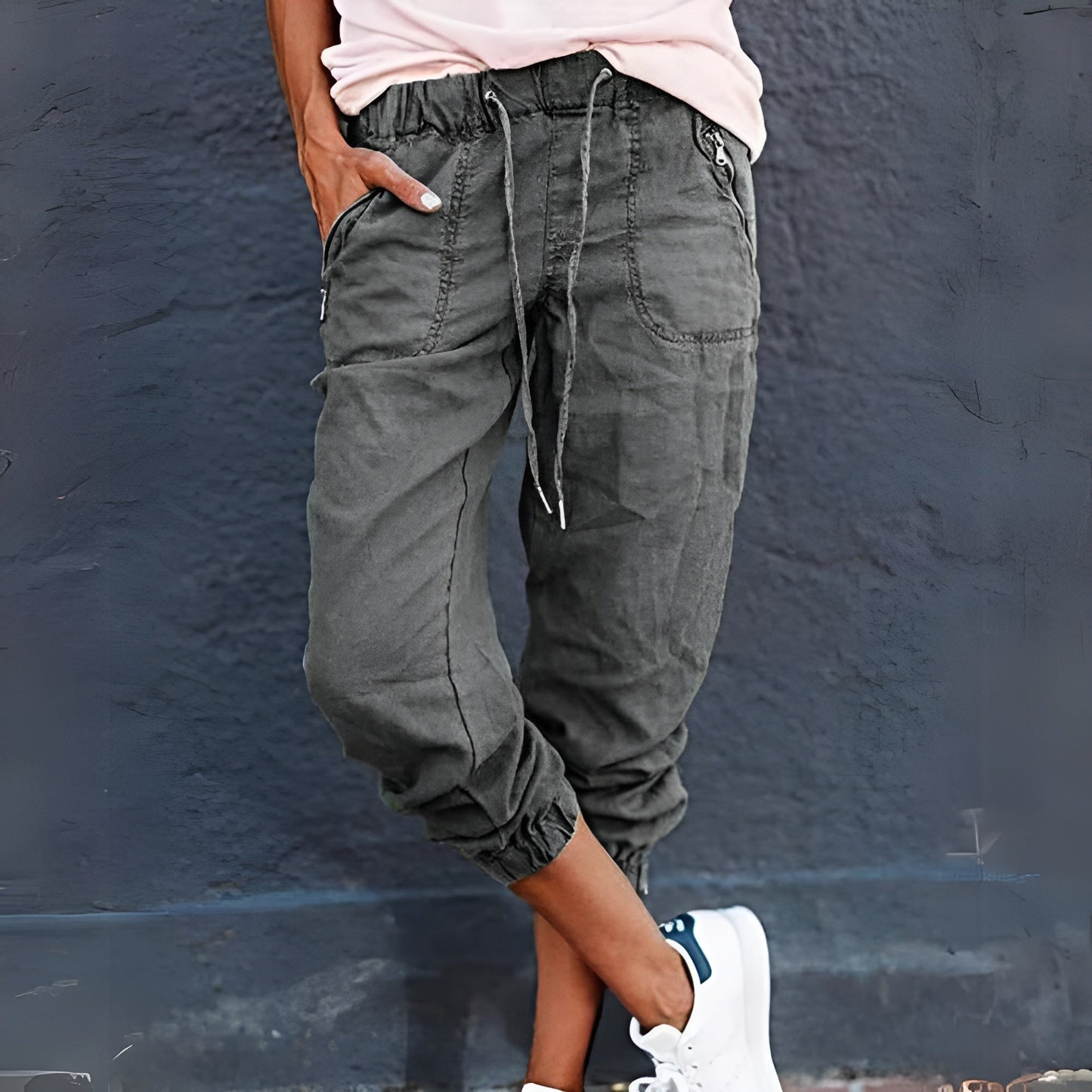 Andrea - Stylowe damskie spodnie cargo