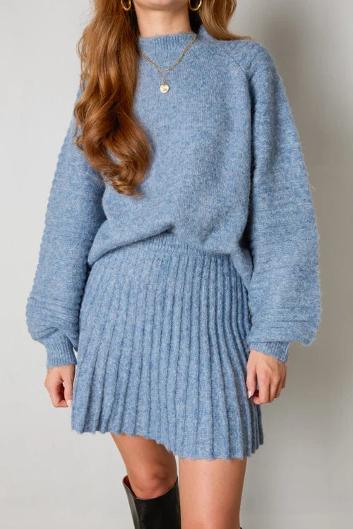 Elianora - Elegancki zestaw sweter i spódnica dla kobiet