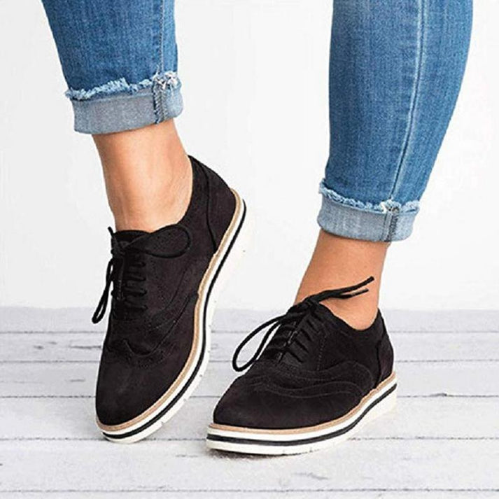 Jenni - stylowe skórzane buty ze sznurowadłami