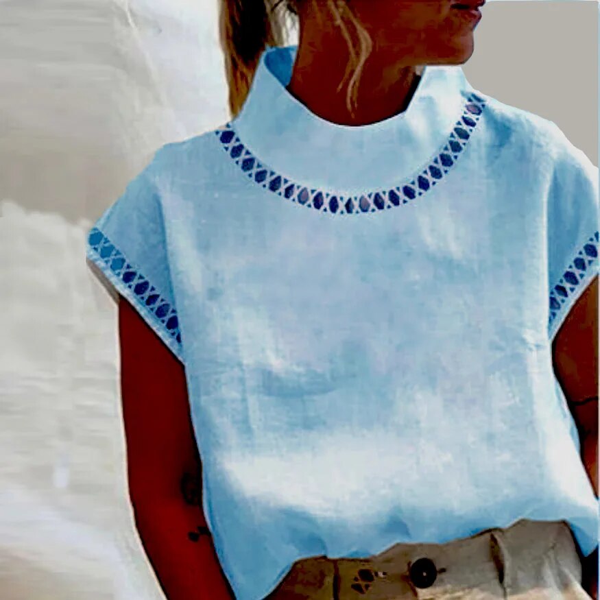 Marieky - Casualowa bluzka damska w stylu vintage
