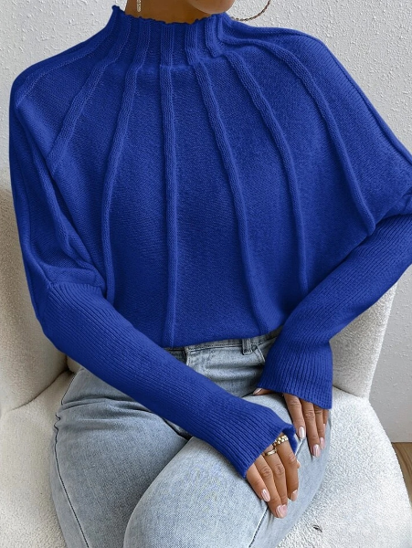 Sweter z półokrągłym dekoltem dla swobodnego wyglądu