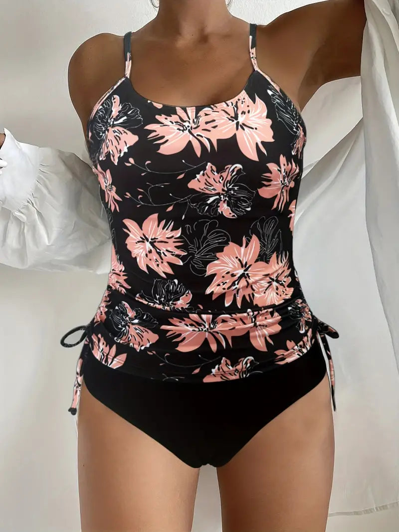 Stylowe bikini z kwiatowym wzorem