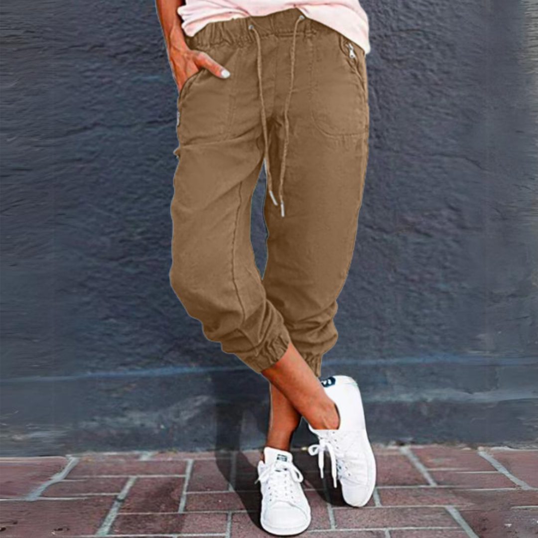 Andrea - Stylowe damskie spodnie cargo