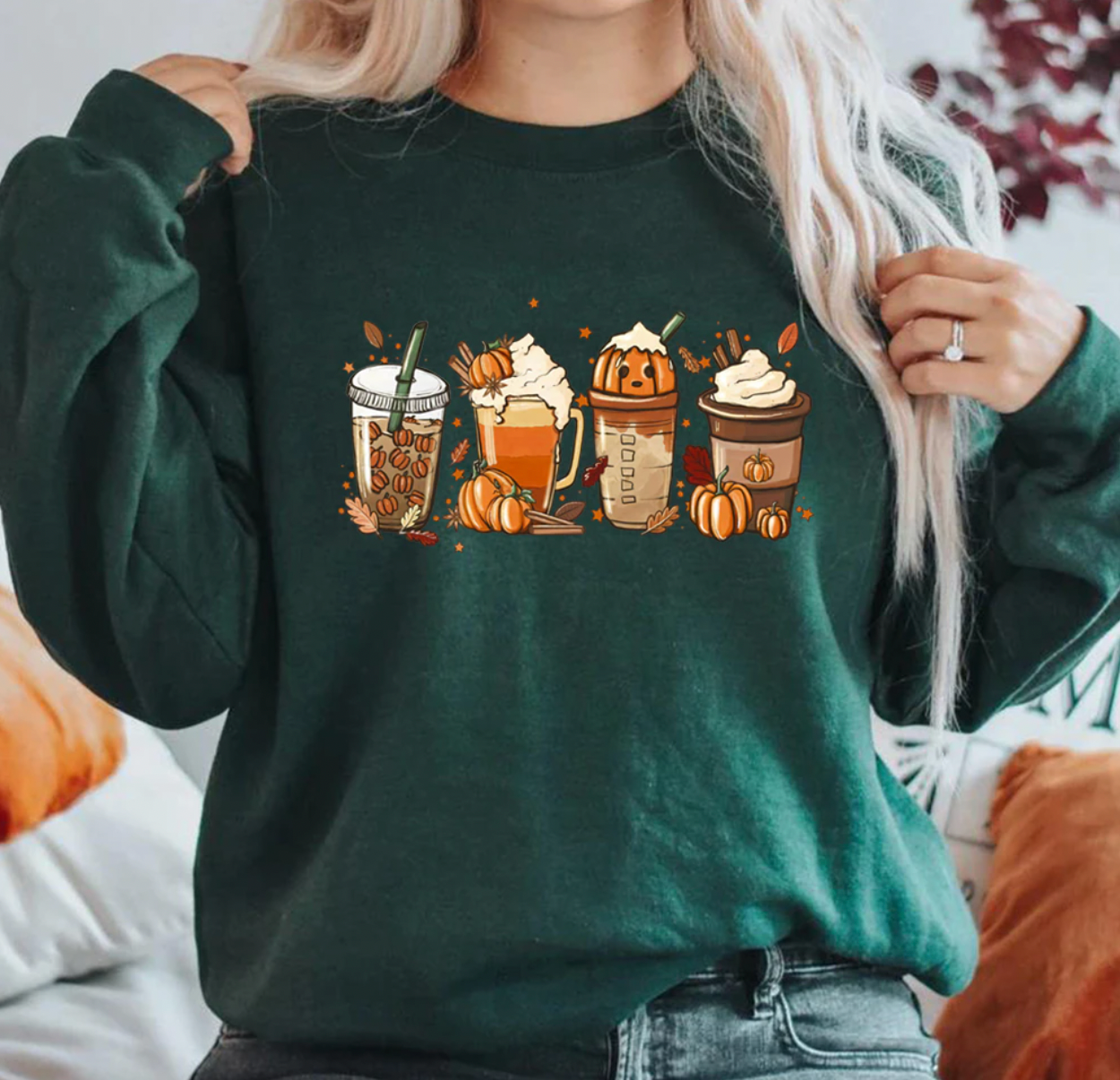 Stylowy sweter Pumpkin z indywidualnym wzorem