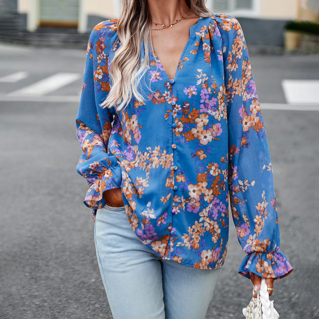 Ivonne - Elegancka bluzka w kwiaty