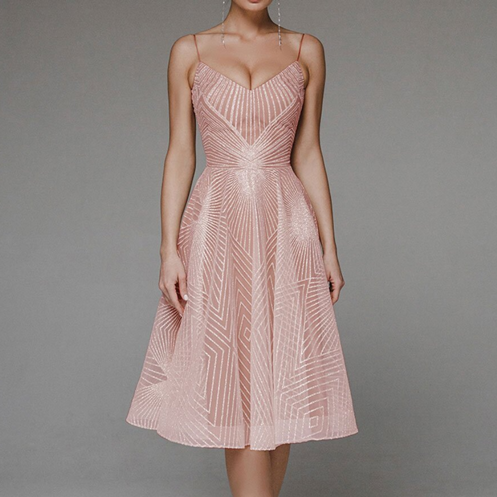 Blanca - Elegancka sukienka z odkrytymi plecami dla kobiet