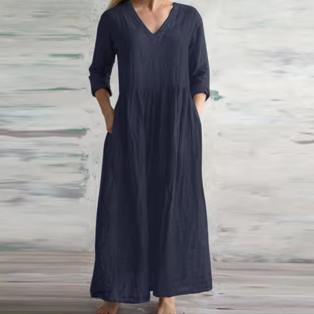 Clara - Luźna sukienka maxi na co dzień