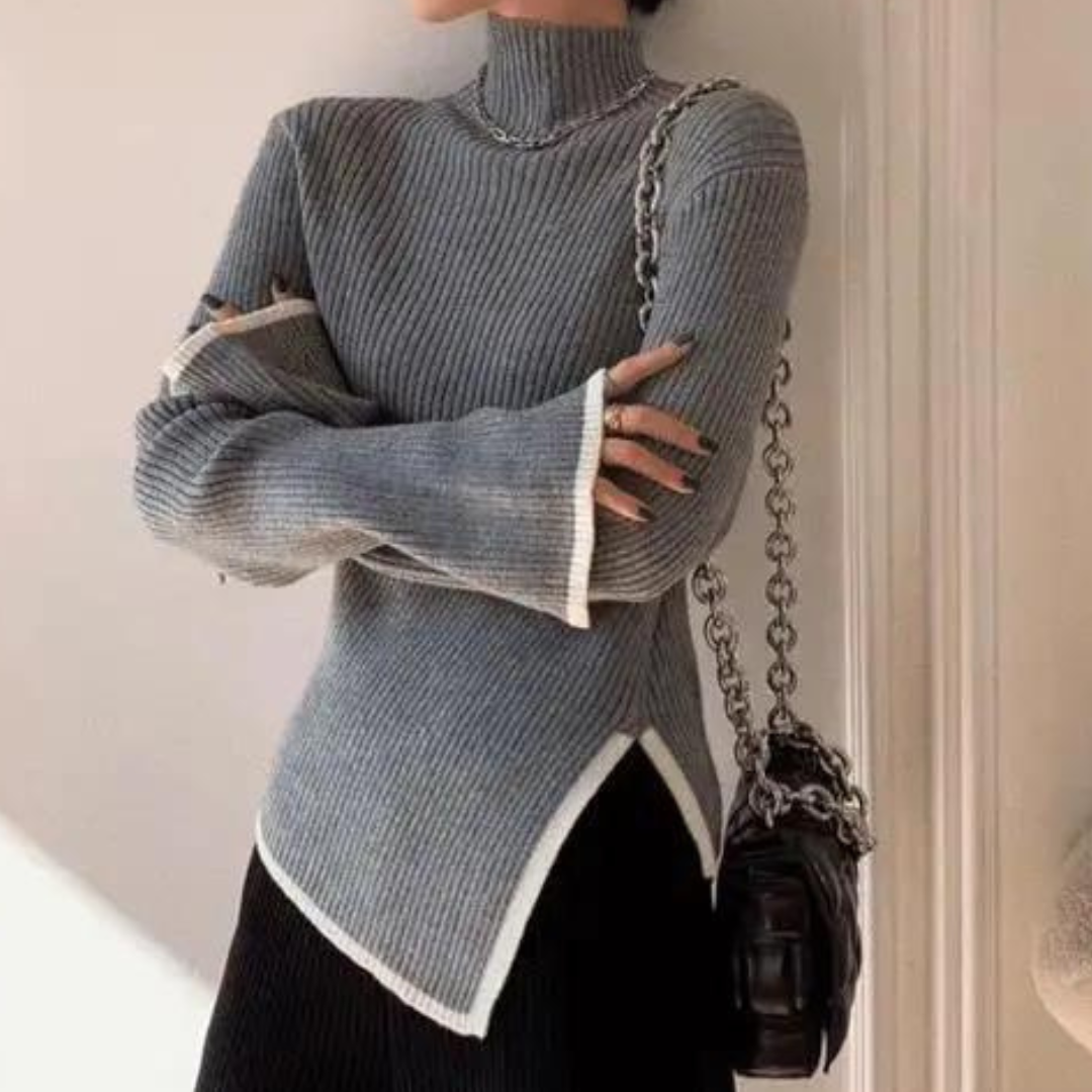 Stylowy sweter ze stójką