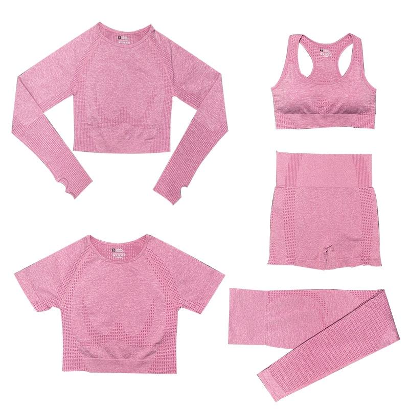 Zestaw sportowy Parts | Damskie topy i legginsy sportowe z wysokim stanem
