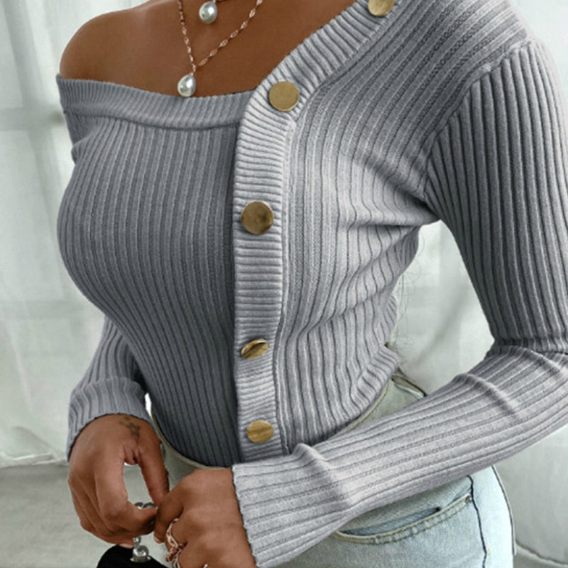Vardi Dante™ Gina Knitted Sweater | Stylowy, ciepły i seksowny sweter