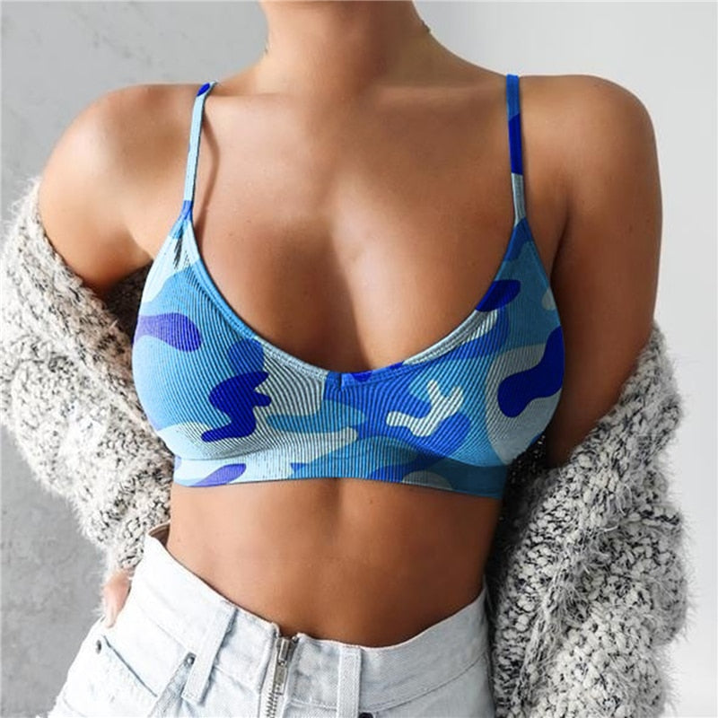 Coco Camouflage Crop Top | Fajny i letni top damski