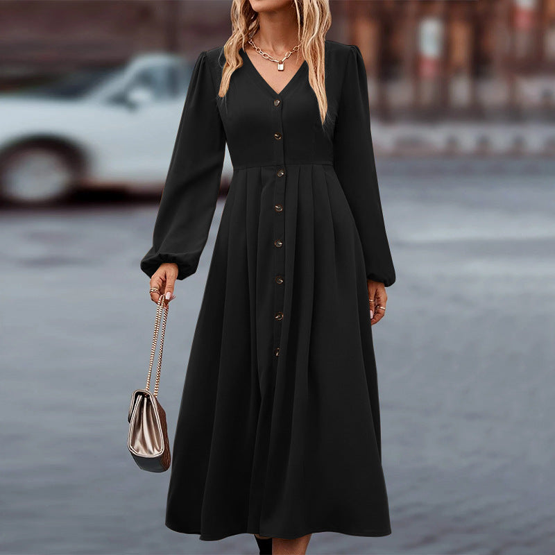 Dowolna | Elegancka jesienna sukienka