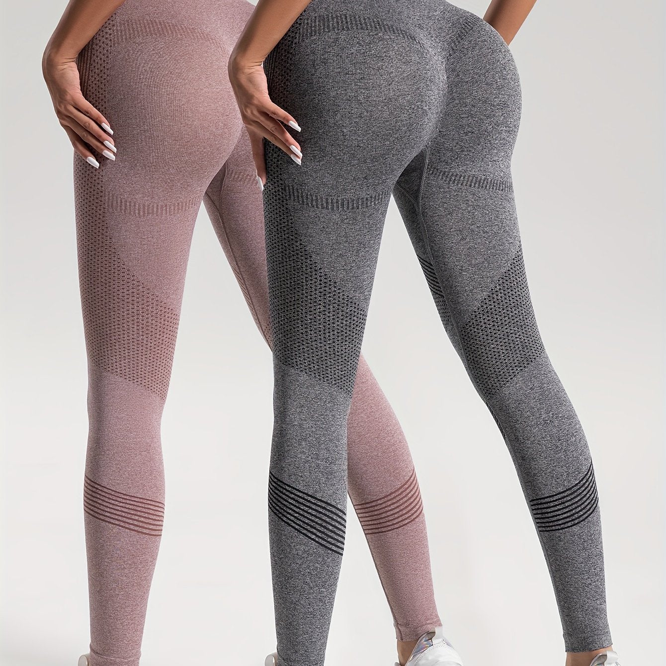 Heidi Fashion | Elegance Zestaw 2 legginsów fitness w kropki do stylowych treningów