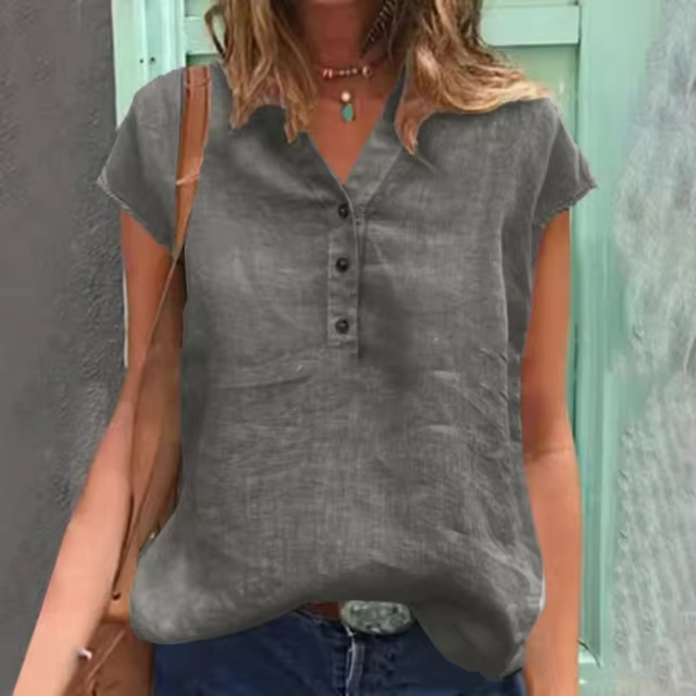 Lydia - Letnia bluzka oversize w stylu vintage