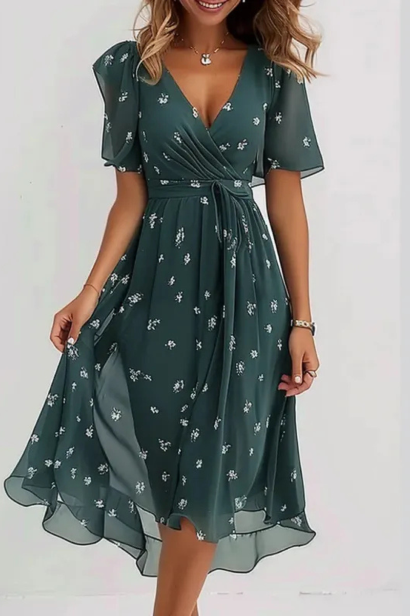 Monroe | Letnia elegancka sukienka szyfonowa