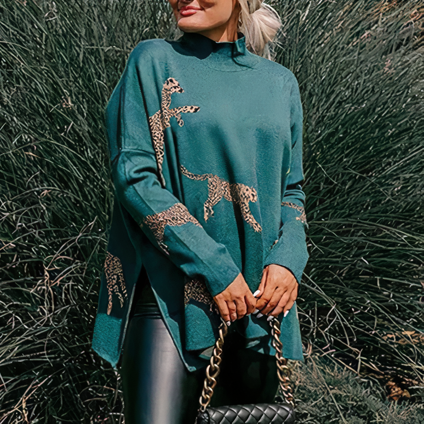 Sweter w panterkę - Harlee