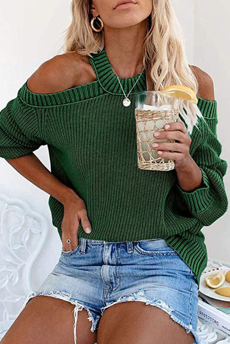 Stylowy sweter z odkrytymi ramionami dla kobiet