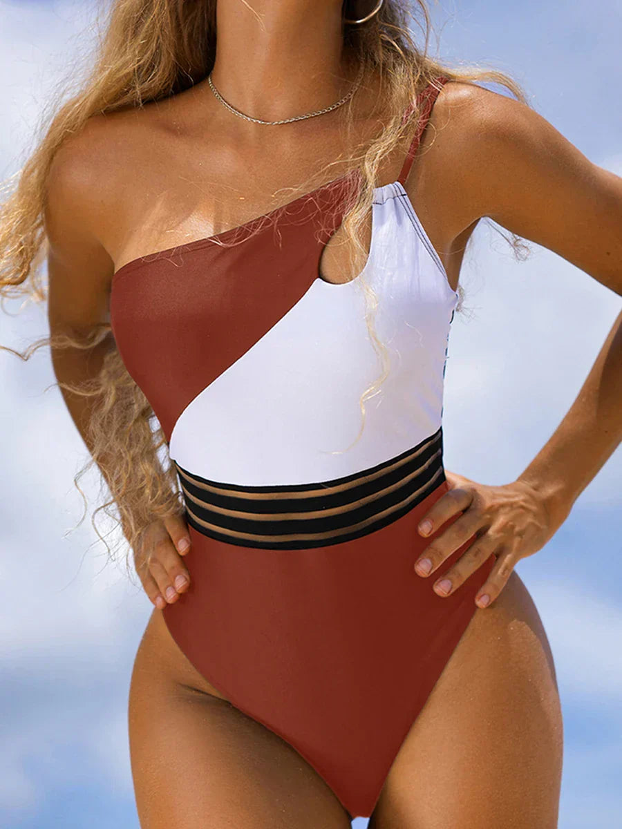 Stroje kąpielowe bikini dla kobiet panel tkaniny patchwork body