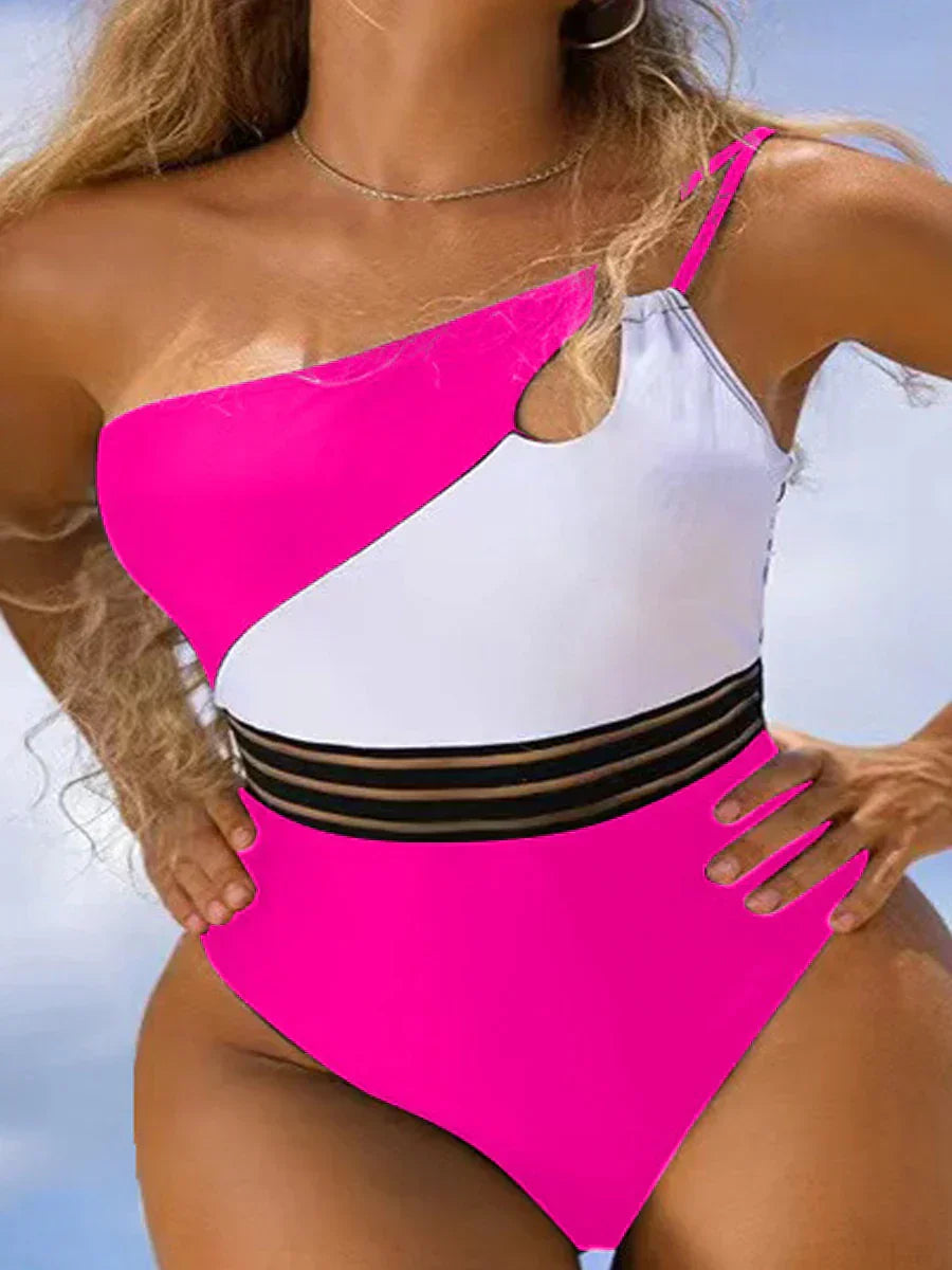 Stroje kąpielowe bikini dla kobiet panel tkaniny patchwork body