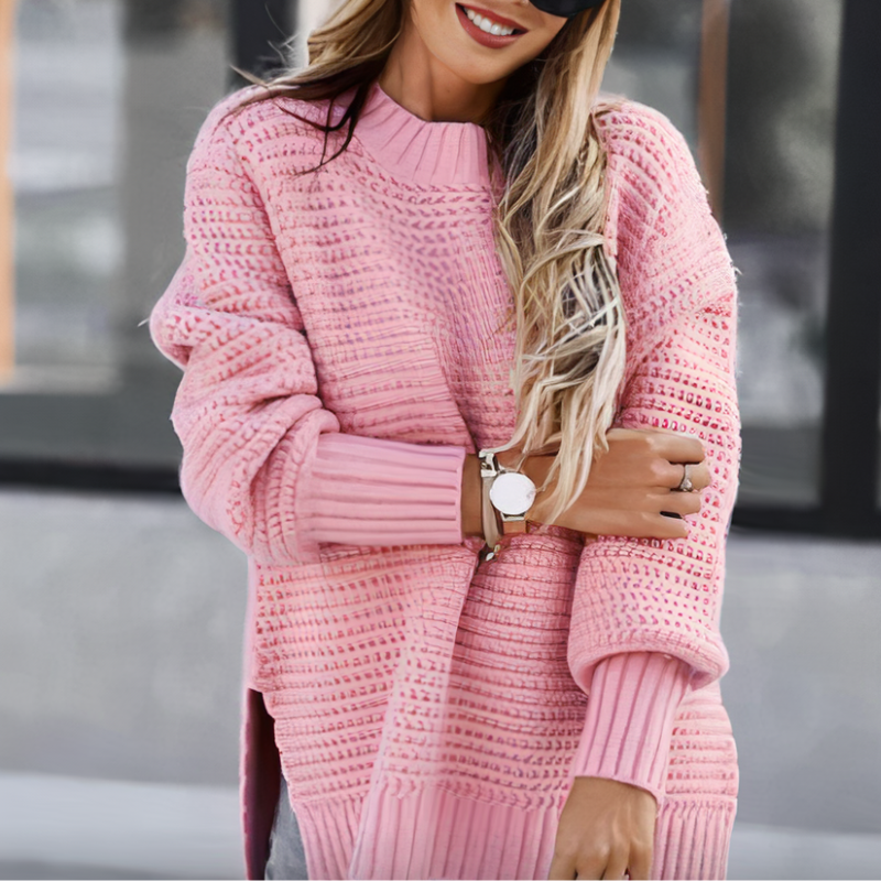 Sweter z dzianiny w stylu vintage - Sadie