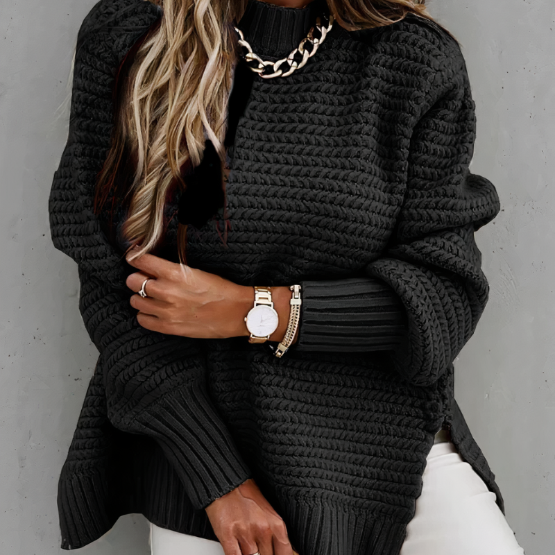 Sweter z dzianiny w stylu vintage - Sadie