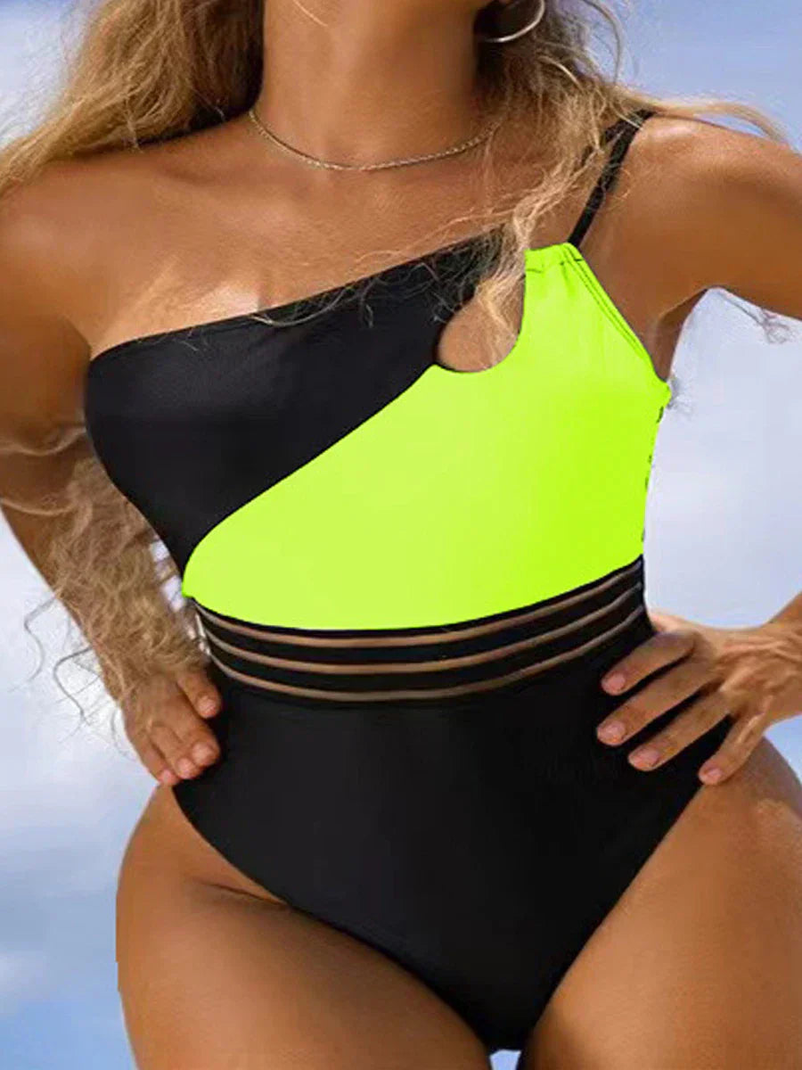 Stroje kąpielowe bikini dla kobiet panel tkaniny patchwork body