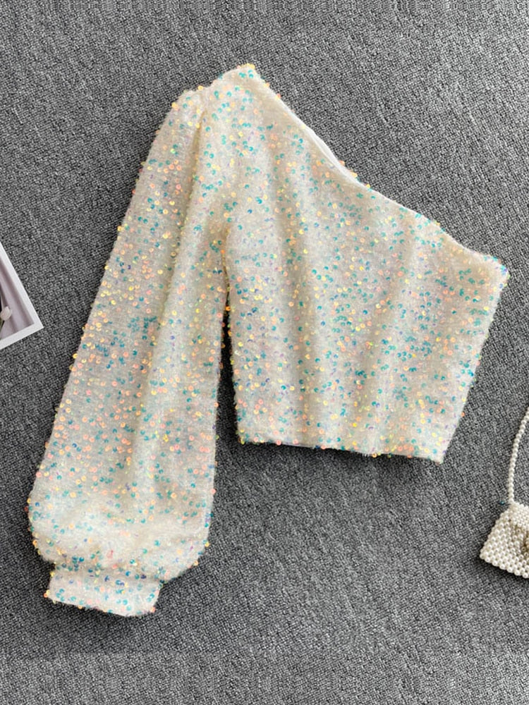 Elize Glitter Top | Wspaniały przez całą noc