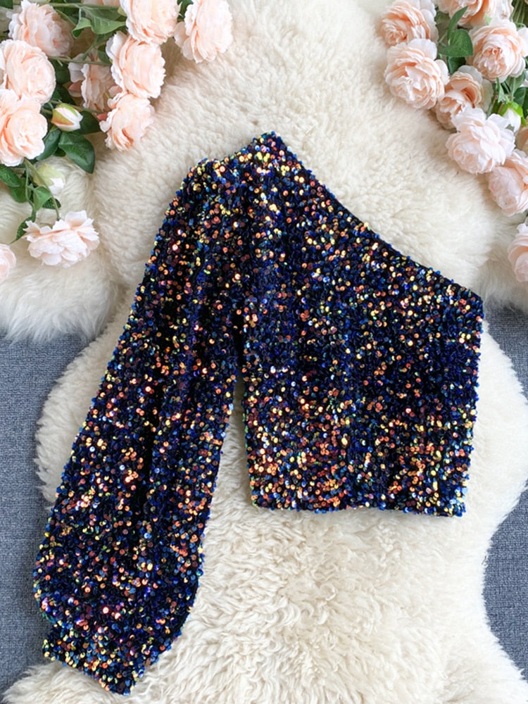 Elize Glitter Top | Wspaniały przez całą noc