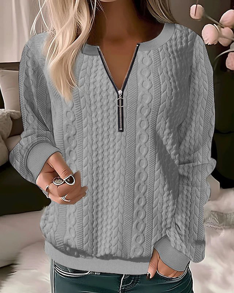 Zimowy sweter damski z dzianiny