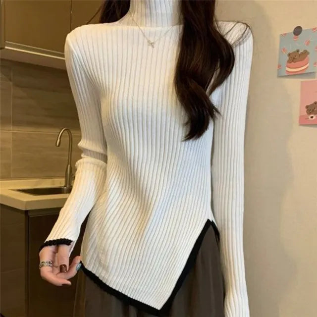 Stylowy sweter ze stójką