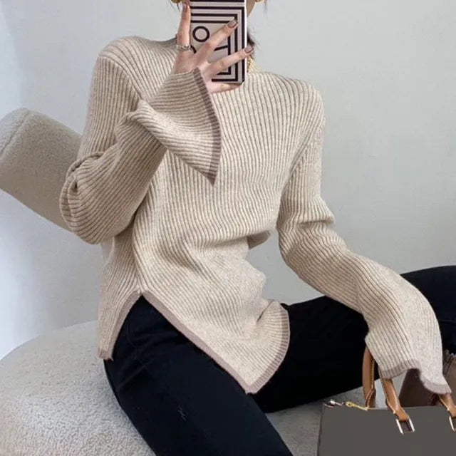 Stylowy sweter ze stójką