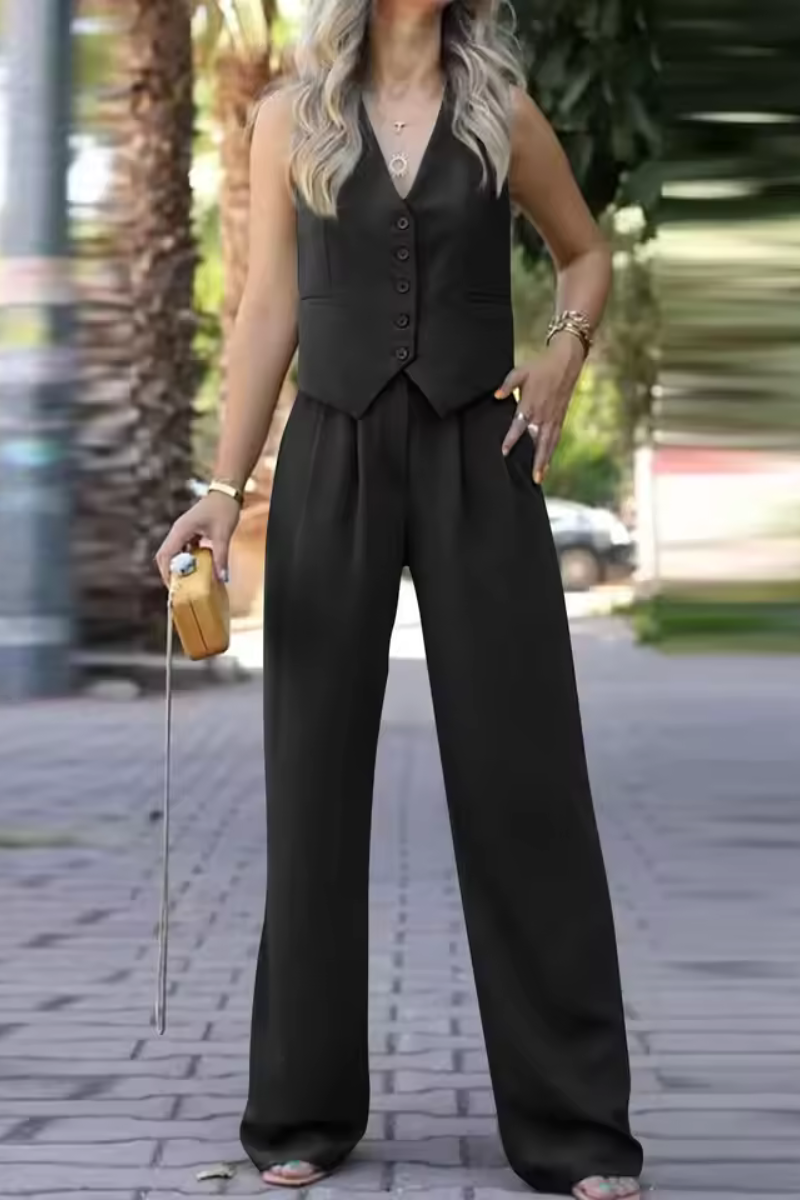 Tricia | Casualowy zestaw garniturowy bez rękawów