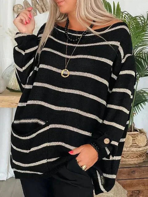 Vera - elegancki sweter w paski