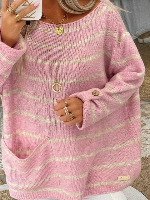Vera - elegancki sweter w paski
