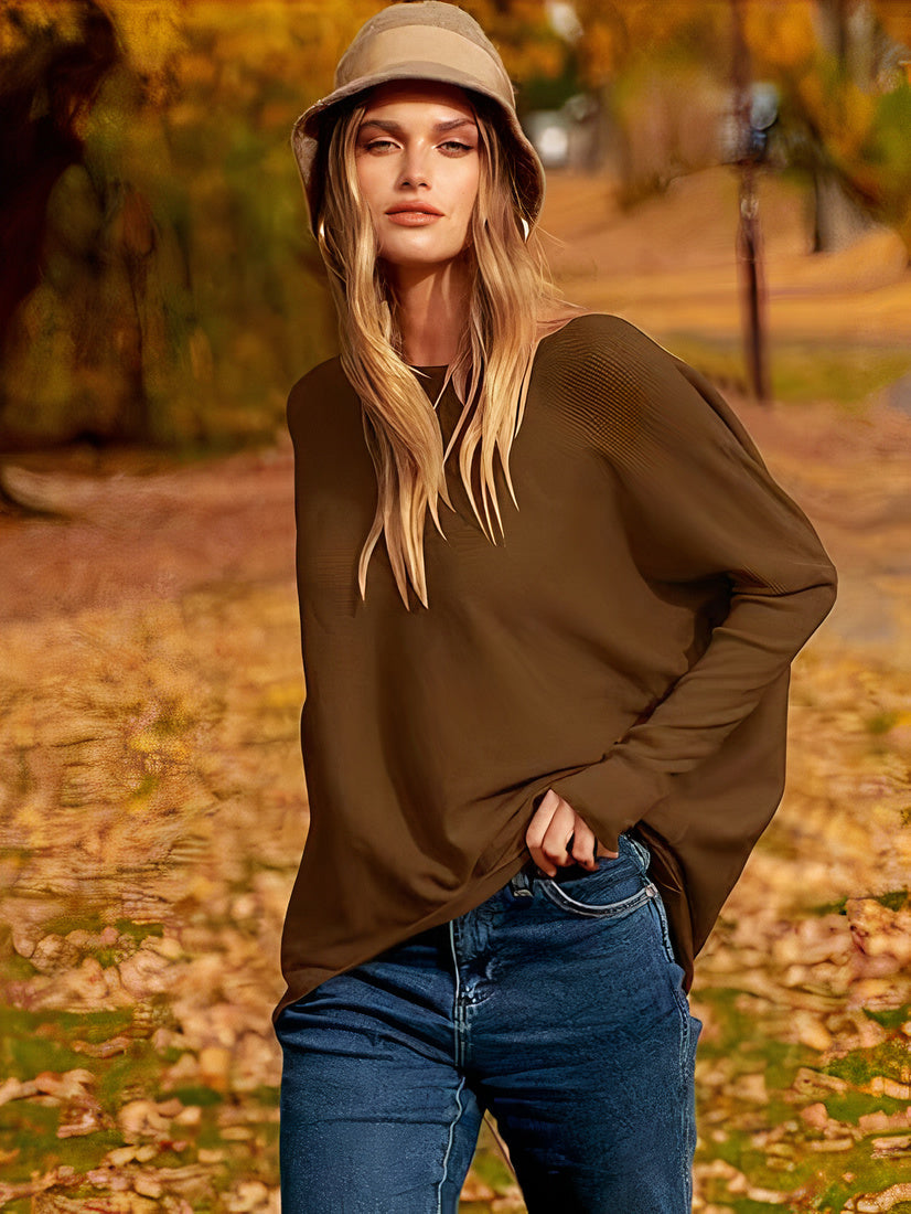 Sweter oversize z dzianiny - Brook