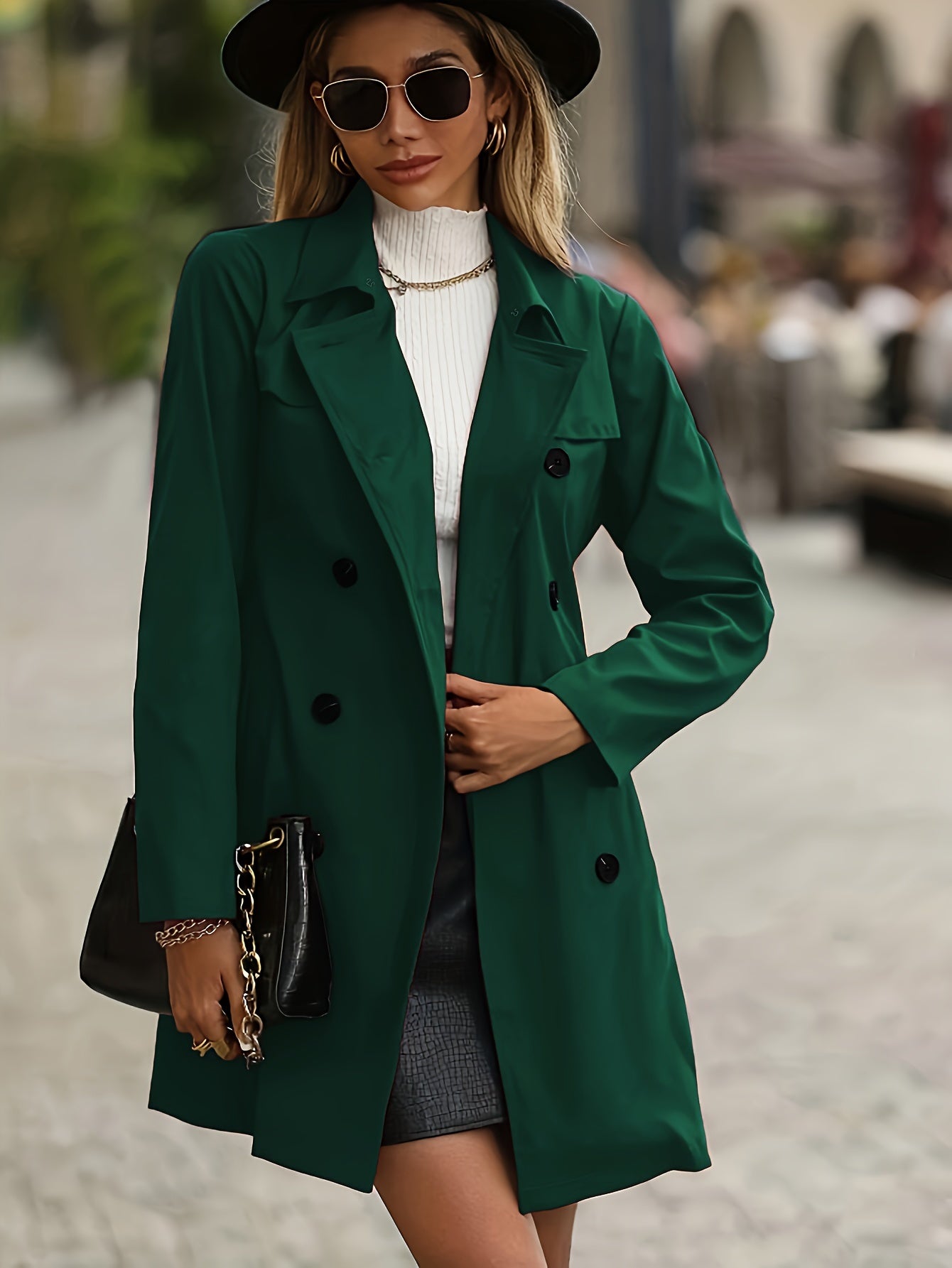 Stylowy trencz zimowy dla kobiet - Myrthe