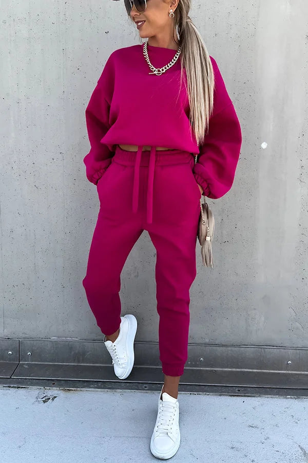 Heidi-Mode | Zestaw sweter i spodnie dresowe