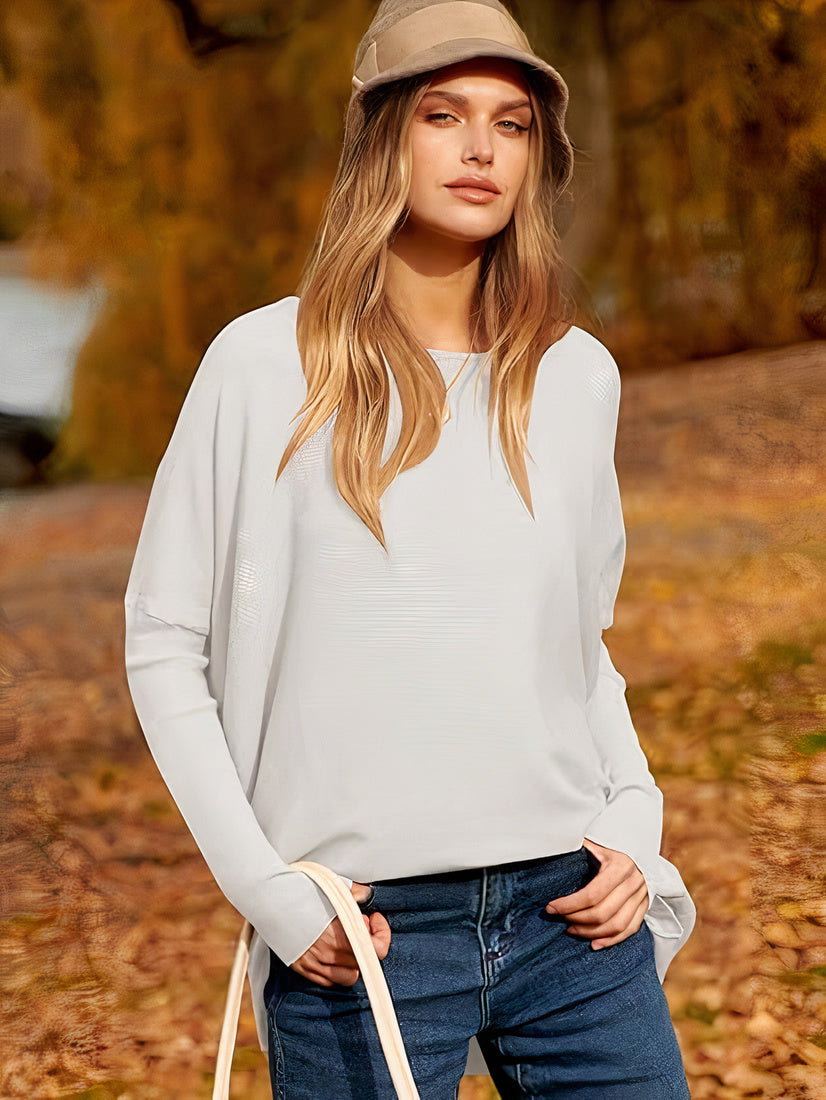Sweter oversize z dzianiny - Brook