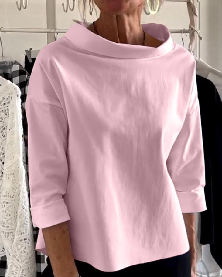 Elegancki top z wysoką stójką dla kobiet