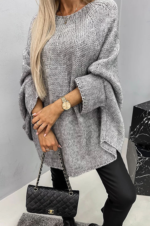 Sweter z nietoperzowymi rękawami - Drea