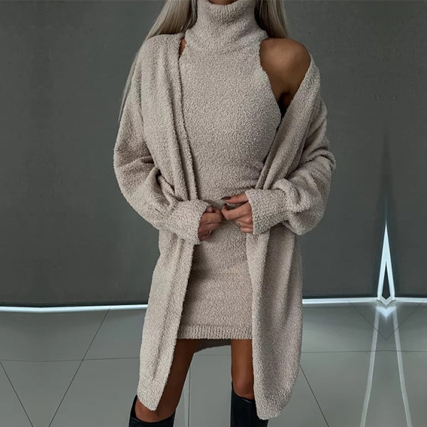 Selenia - Stylowy zestaw dzianinowych sukienek dla kobiet
