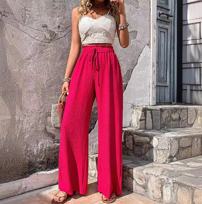 Naomi | Przewiewne spodnie plażowe | Casual & Boho | Letni design