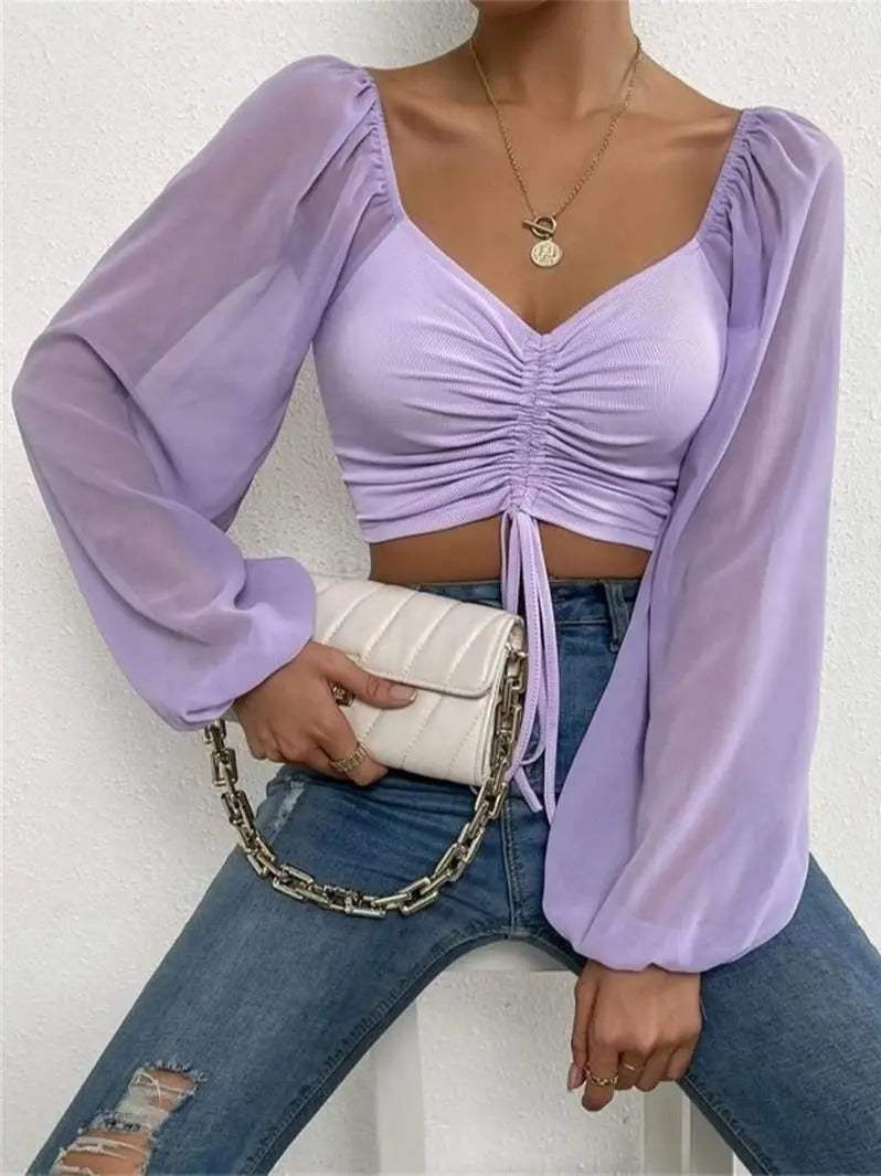 Crop Top damski - Modny - Wygodny materiał - Idealny na każdą okazję