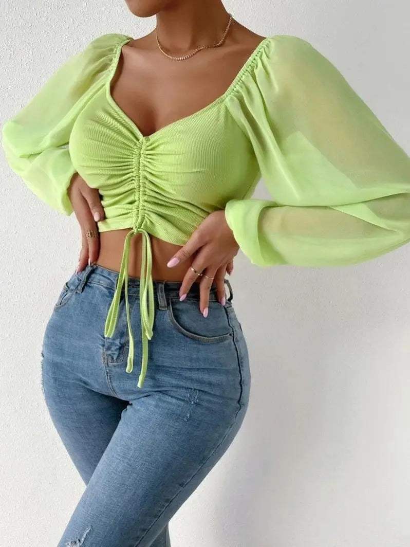 Crop Top damski - Modny - Wygodny materiał - Idealny na każdą okazję